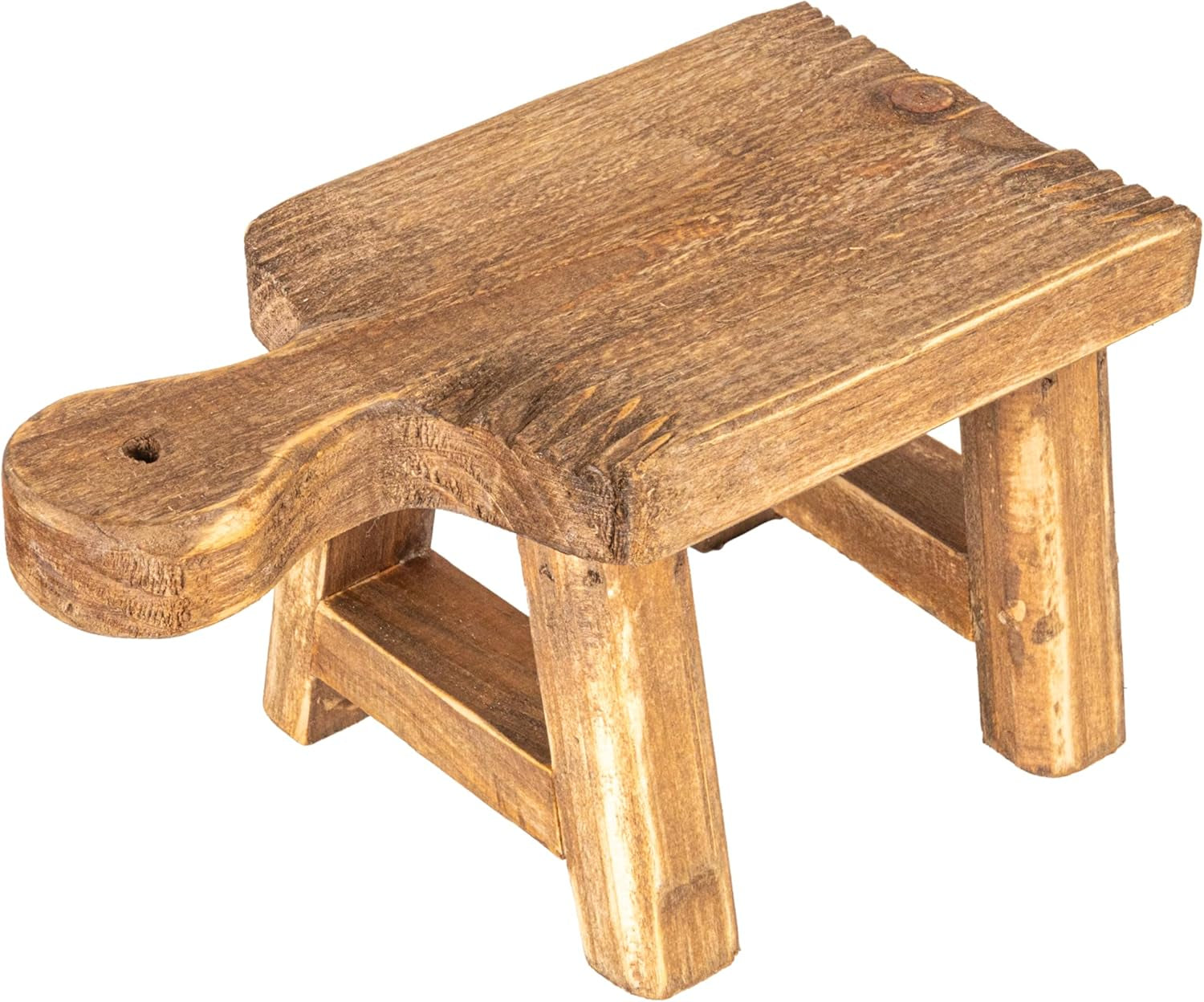 creative-co-op-small-wood-pedestal-with-handle