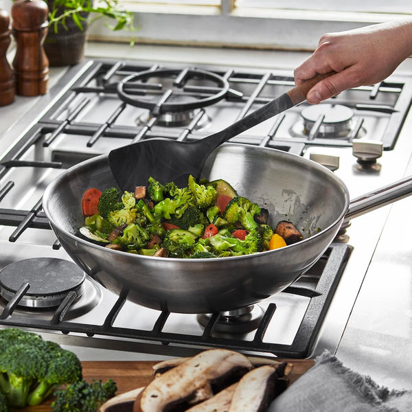 Staub Wok Spatula, Wok Utensil, Non-Stick Silicone, Black9