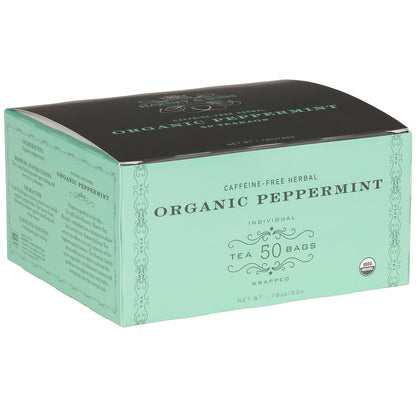 Organic Peppermint Herbal Tea Bags, 50 Count | USDA Organic Peppermint Herbal Tea from Oregon. Naturally Caffeine Free.1