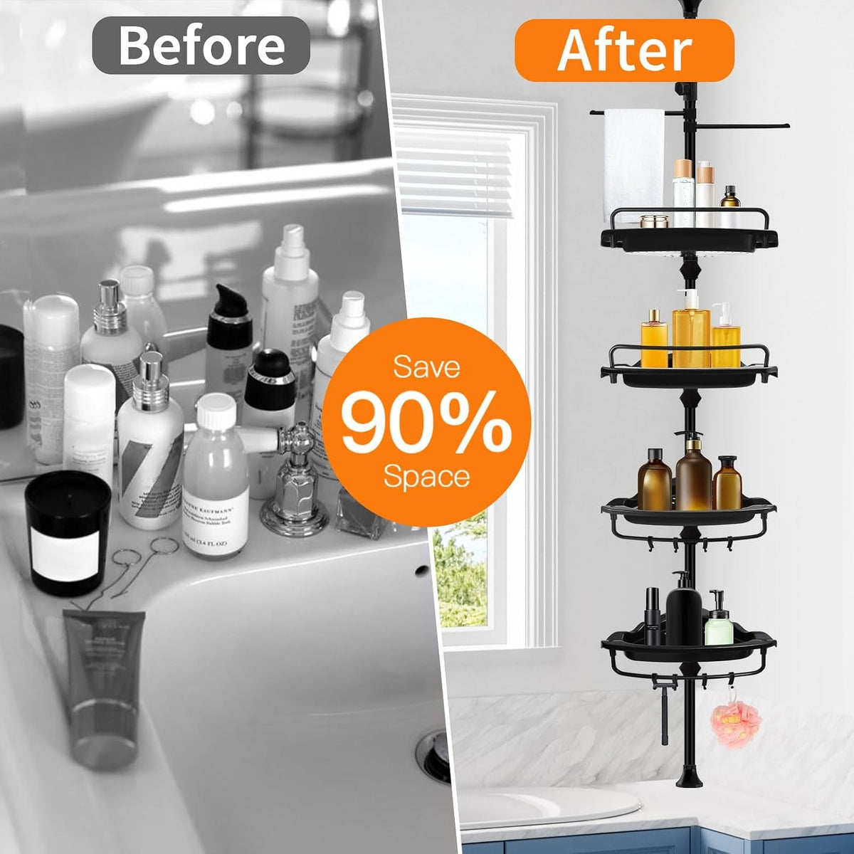 rustproof-shower-caddy-tension-pole-corner-shower-caddy-organizer-4-tier-adjustable-shelves-with-tension-pole-and-large-capacity-for-bathtub-shampoo-accessories-storage-rack-38-8-122-7inch