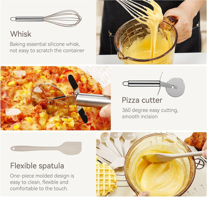 35 Pcs Silicone Cooking Utensils Set BPA Free 446°F Heat Resistant6