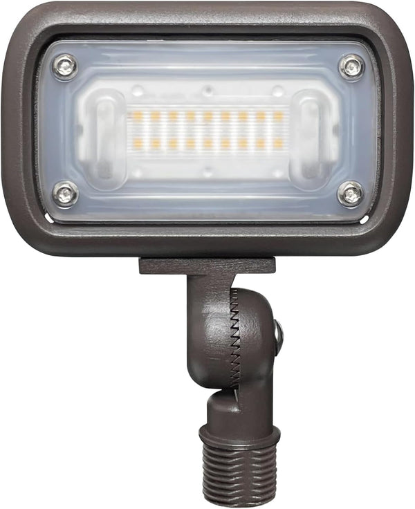 7W Outdoor LED Low Voltage Landscape Lighting Flood Light, 2700K, 550Lumen, 9-15V AC/DC, 1/2" Adjustable Knuckle Mount1