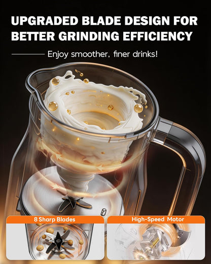 34 Oz Nut Milk Maker Machine, 8 in 1 Soy Milk Maker with Nut Milk Bag, Plant Based Milk Maker for Almond, Oat, with Delay Start/Keep Warm/Self Cleaning, Cream3