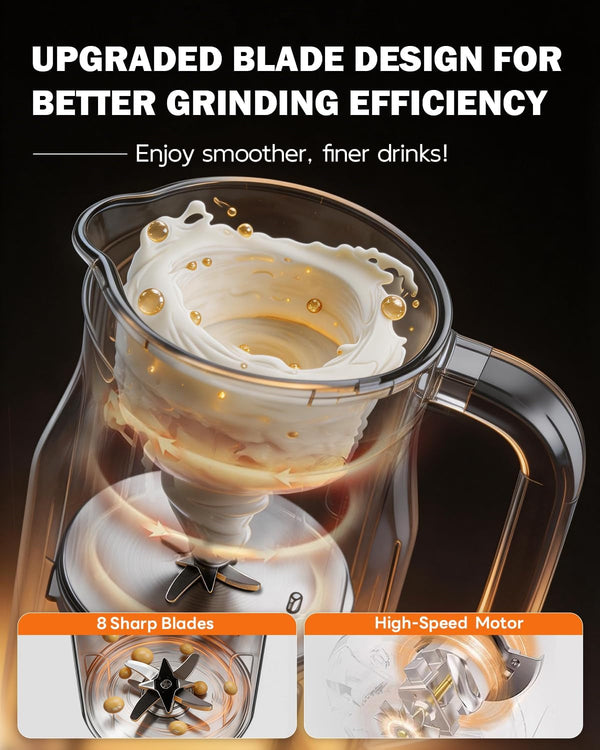 34 Oz Nut Milk Maker Machine, 8 in 1 Soy Milk Maker with Nut Milk Bag, Plant Based Milk Maker for Almond, Oat, with Delay Start/Keep Warm/Self Cleaning, Cream3