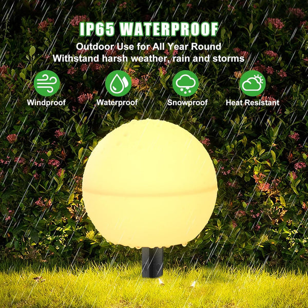 Solar Lights Outdoor Waterproof Decorations, 5 Pack Solar Globe Lights for outside Color Changing Solar Garden Landscape Lights for Yard Patio Pathway Walkway Wedding Party Decor3
