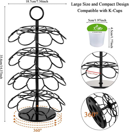 Coffee Pod Holder, K Cup Organizer Compatible with K-Cups(36 Pods)4