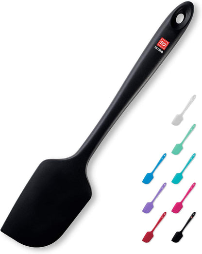 DI ORO Large Silicone Spatula - 600F Heat Resistant, Black1