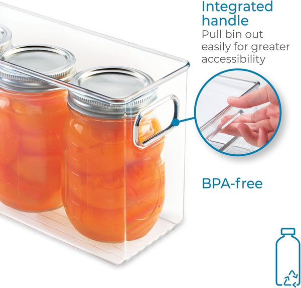 Slim Clear Plastic Storage Bin, Tall Narrow3