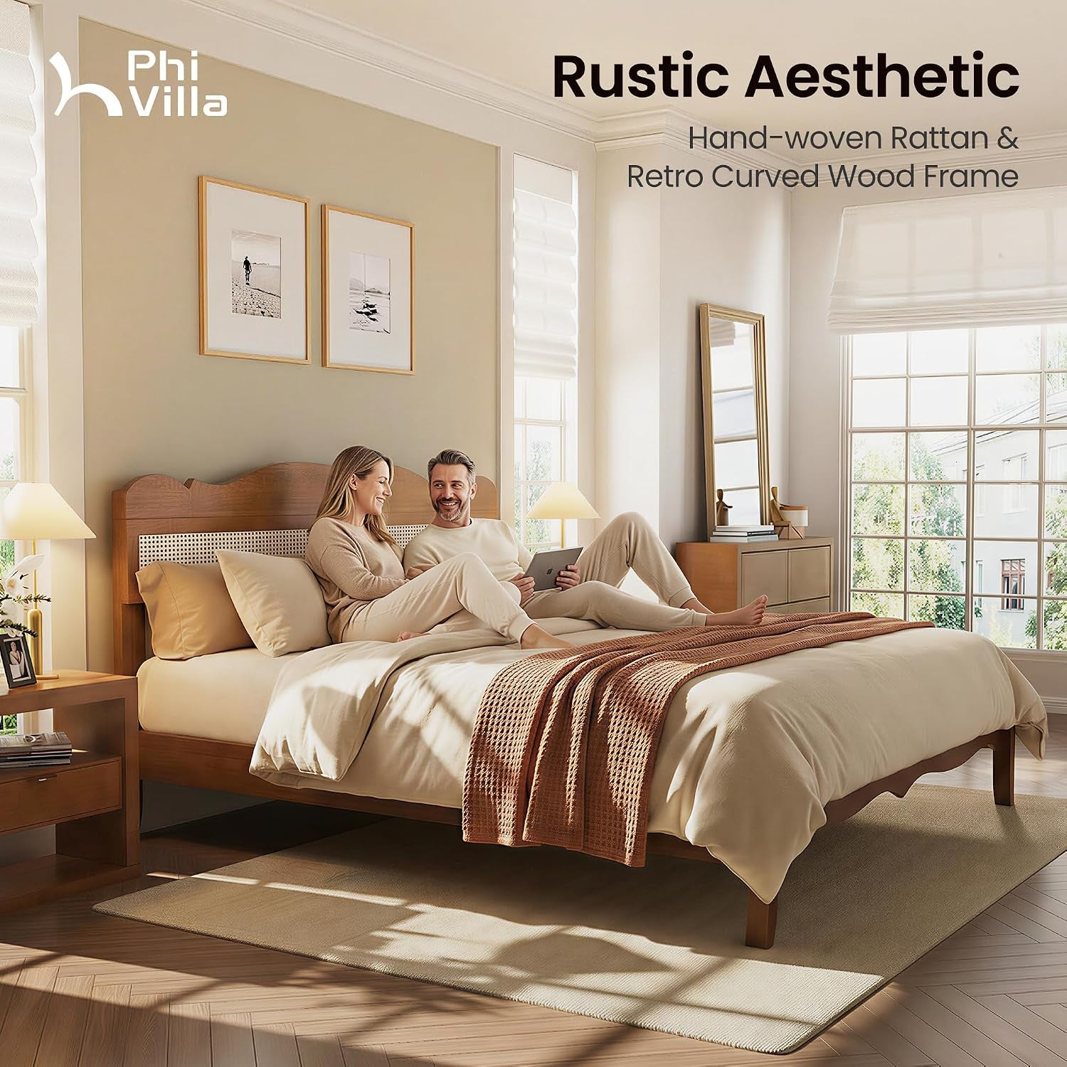 solid-wood-king-size-bed-frame-with-adjustable-headboard