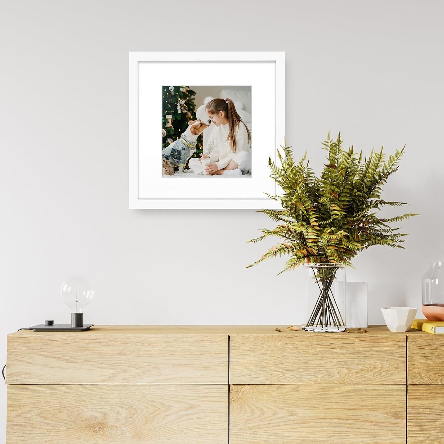 12x12-solid-wood-picture-frame-real-glass-mat-8x8-white