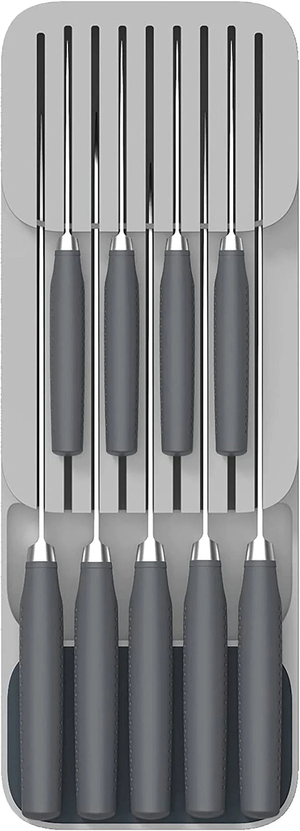 Joseph Joseph Drawerstore Knife Organizer, Holds up to 9 Knives, Kitchen Organization & Drawer Storage – Compact, Gray2