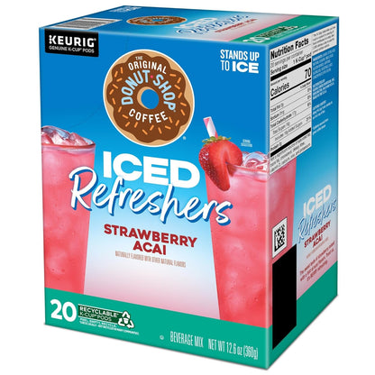 Iced Refreshers, Strawberry Açaí Flavor, Keurig Single Serve K-Cup Pods, 20 Count15