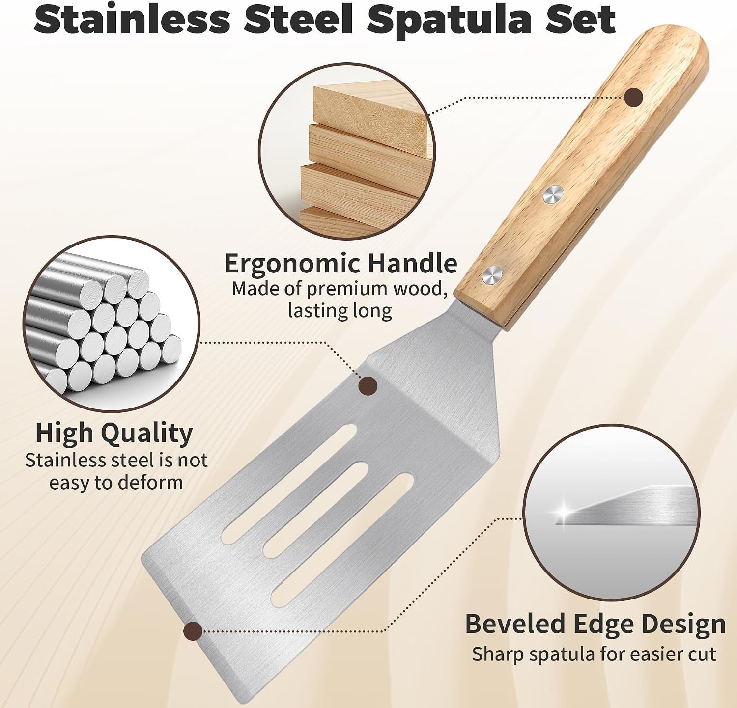 2pcs-stainless-steel-spatula-wooden-handle-metal-spatula-for-steak-burgers
