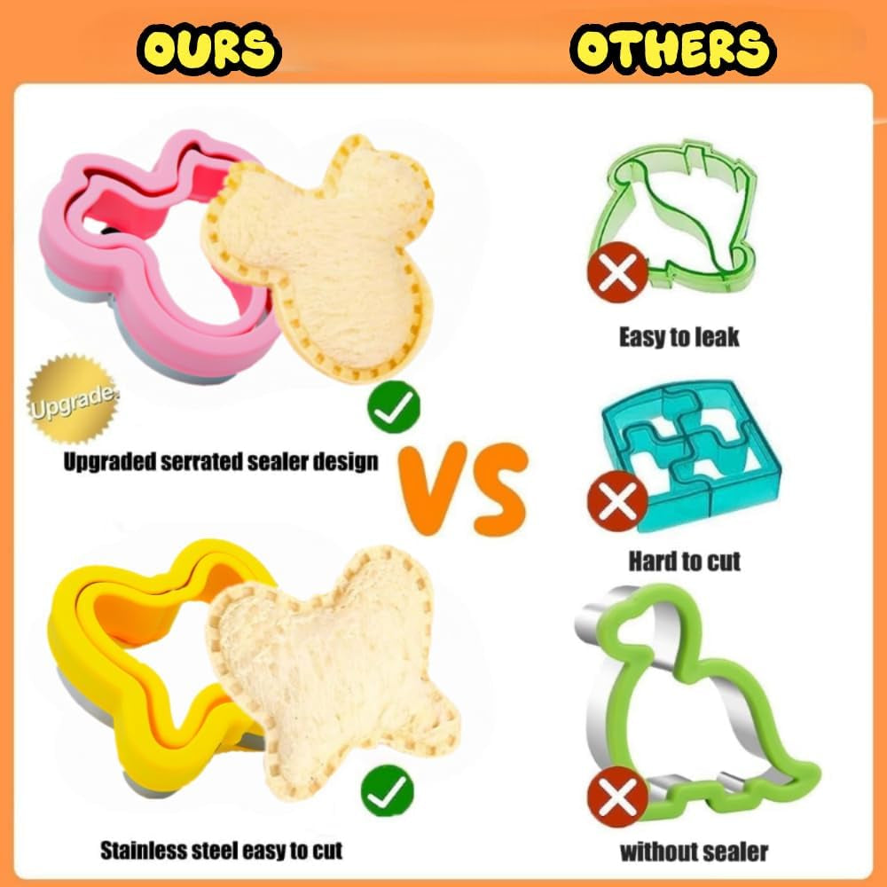 uncrustable-sandwich-cutter-crustless-sandwich-cutter-and-sealer-set-24pcs-sandwich-cookie-cutters-forks-heart-square-dino-mouse-butterfly-unicorn-shapes-lunch-bento-box-accessories