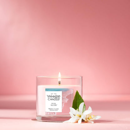 Small Tumbler Scented Candle, up to 40 Hour Burn Time, Premium Plant Wax Blend for Consistent Burn, Tumbler Candle with Room Filling Fragrance, Pink Sands4