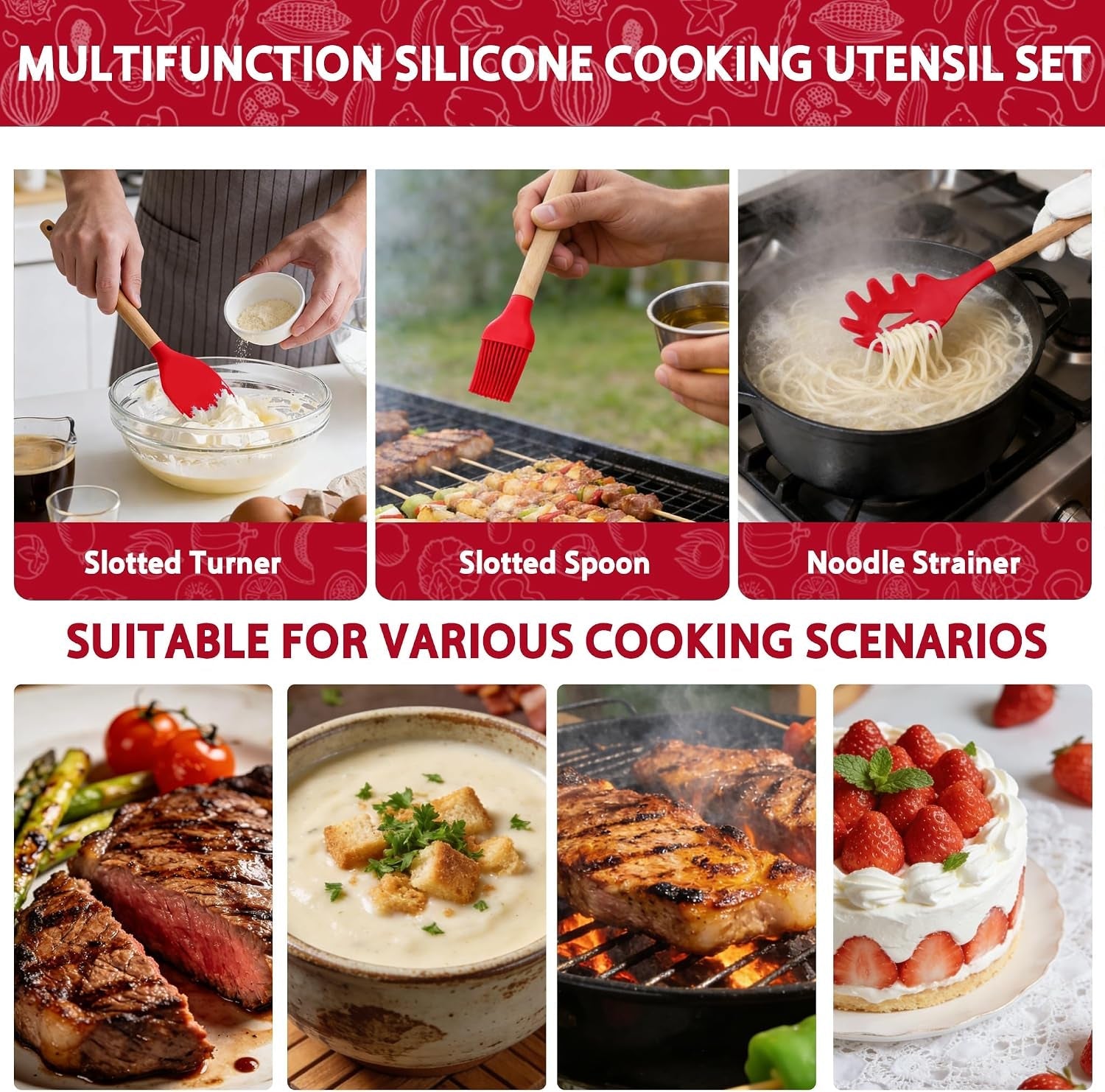 silicone-kitchen-utensil-set-12-piece-cooking-spatula-set-with-natural-beech-wood-handles-non-stick-heat-resistant-red