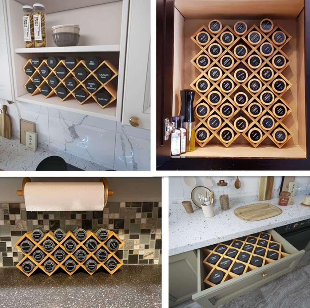 bamboo-criss-cross-spice-rack-organizer-for-cabinet-wood-seasoning-rack-spice-holder-18-jar-spice-rack-tower-spice-storage-for-kitchen-countertop-drawer-jars-not-included