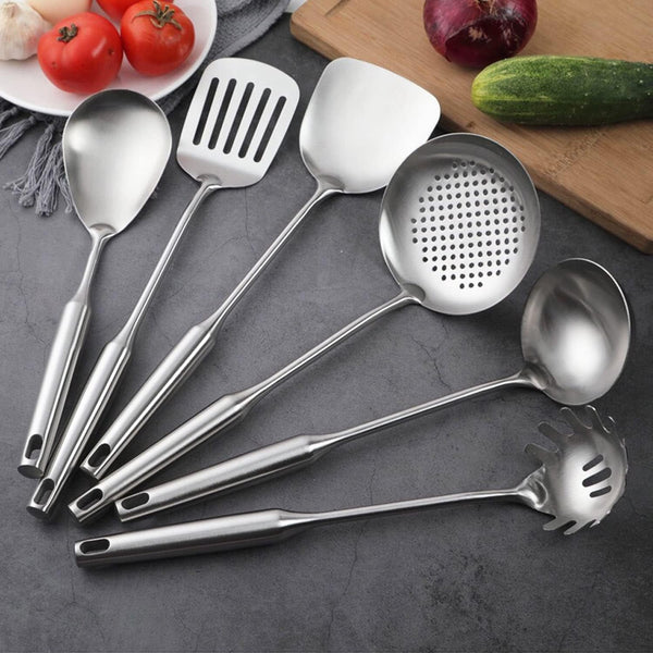 Stainless Steel Kitchen Cooking Utensils Set 6 PCS Dishwasher Safe1
