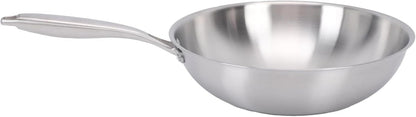 14 Inch Stainless Steel Wok, 304 Construction, Nonstick Stir Fry Pan for Induction and Gas Stoves with Even Heat Distribution (34CM)6