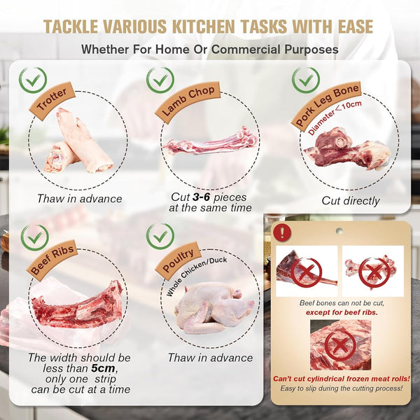 Manual Meat Bone Cutter Rib Slicer with 16 Inch Knife (KD0298)2