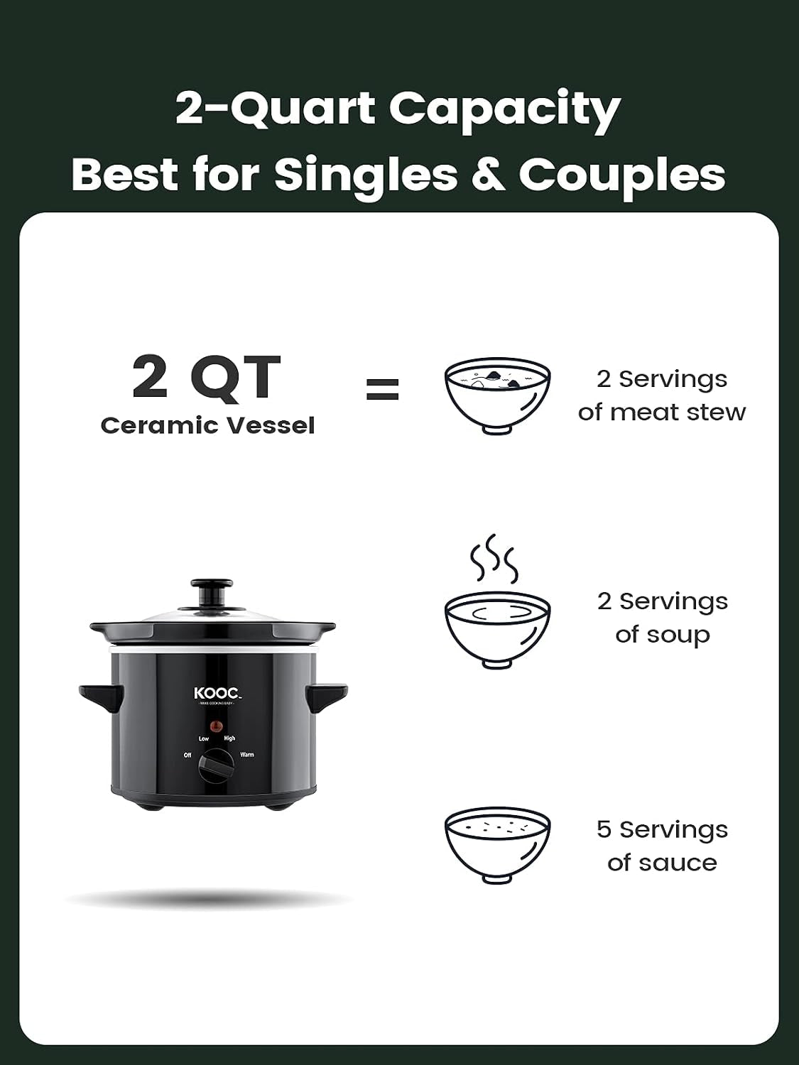 small-slow-cooker-2-quart-free-liners-included-for-easy-clean-up-upgraded-ceramic-pot-adjustable-temp-nutrient-loss-reduction-stainless-steel-black-round