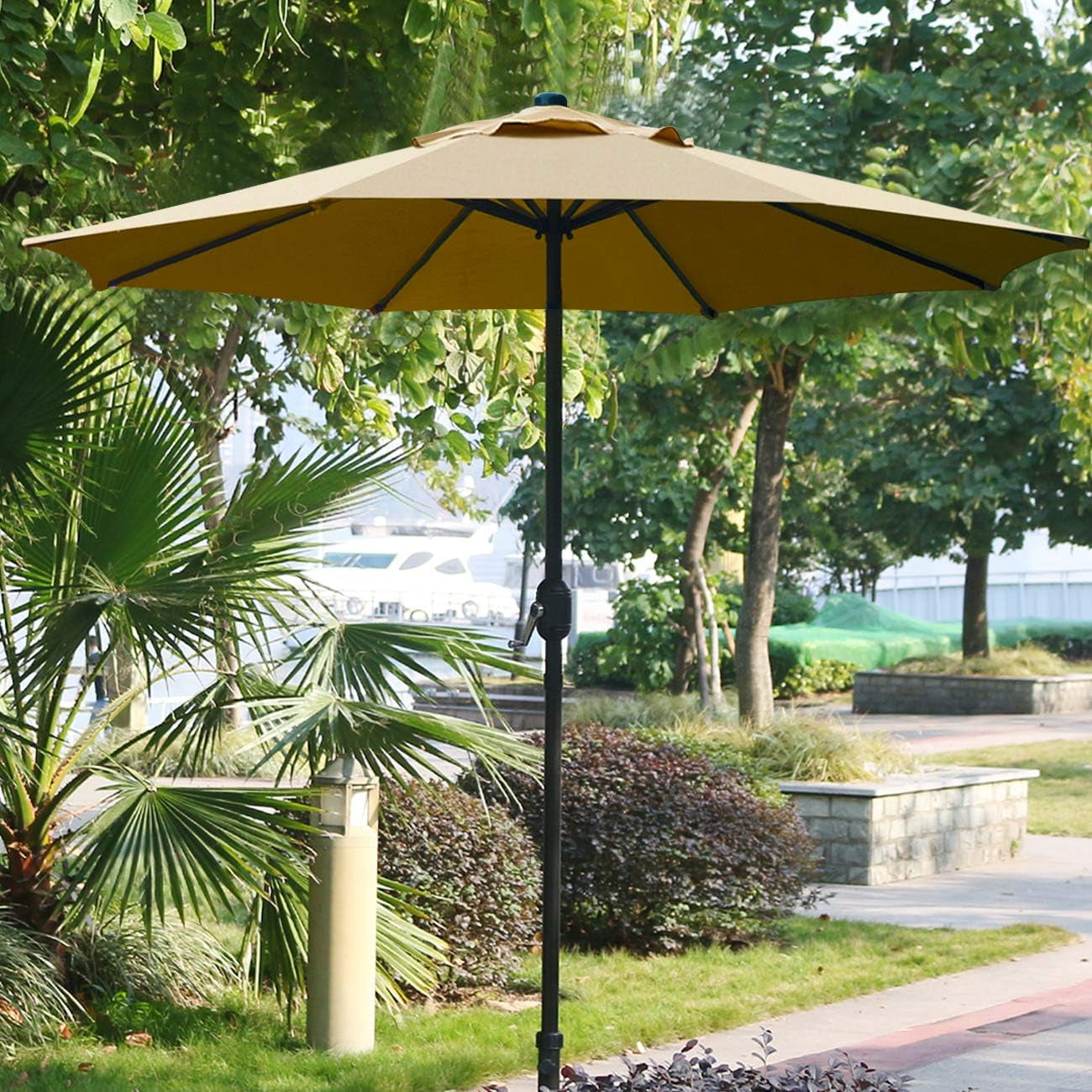 9-patio-umbrella-outdoor-table-umbrella-with-8-ribs-tan-9-ft-patio-umbrella-with-waterproof-polyester-canopy-aluminum-pole-push-button-tilt-crank-for-outdoor-patio-tables-pool