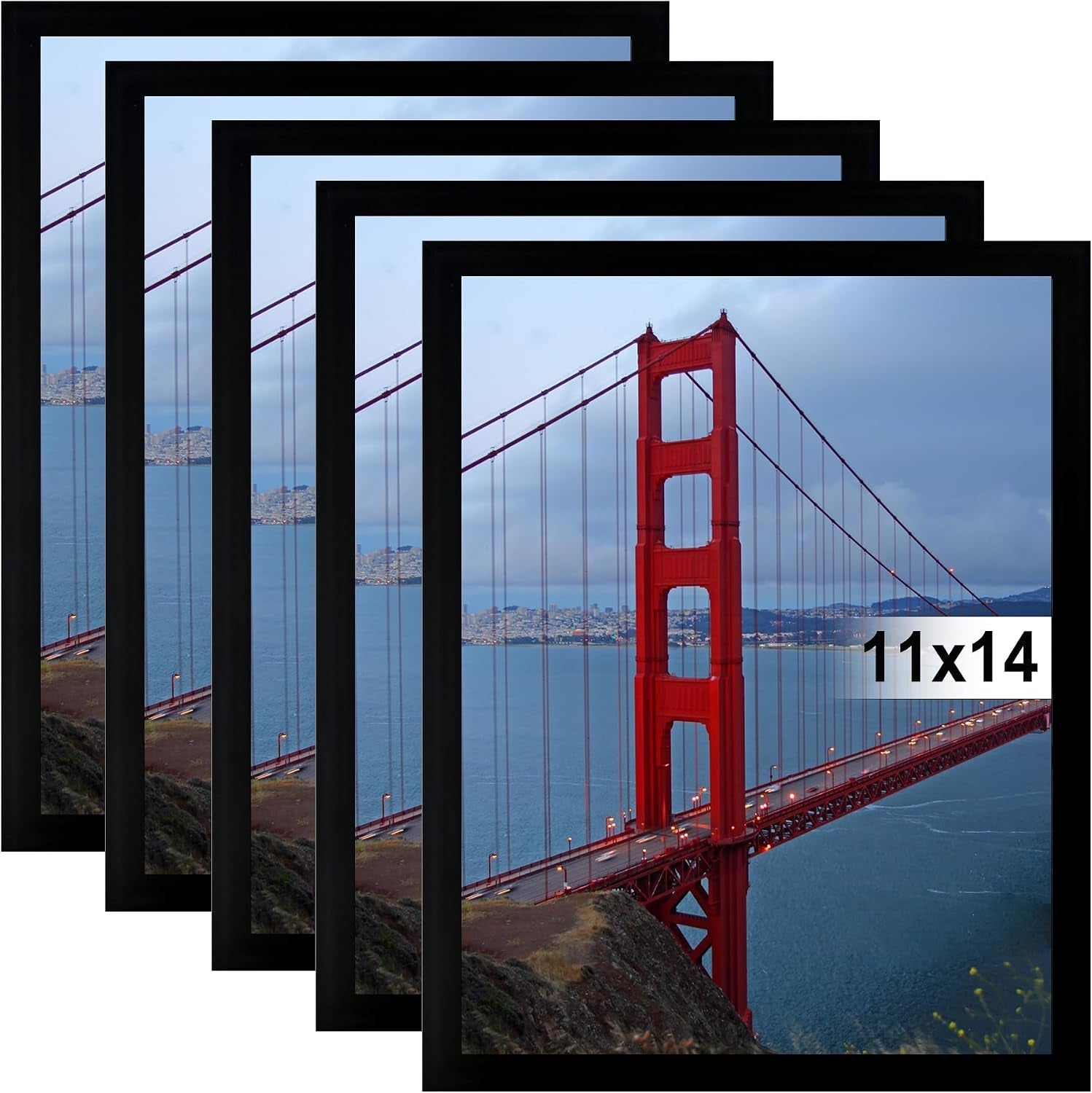 11x14-picture-frame-wall-hanging-photo-frame-black-5-pack