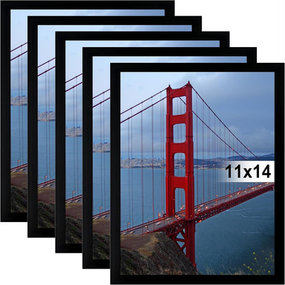 11X14 Picture Frame Wall Hanging Photo Frame, Black, 5 Pack1