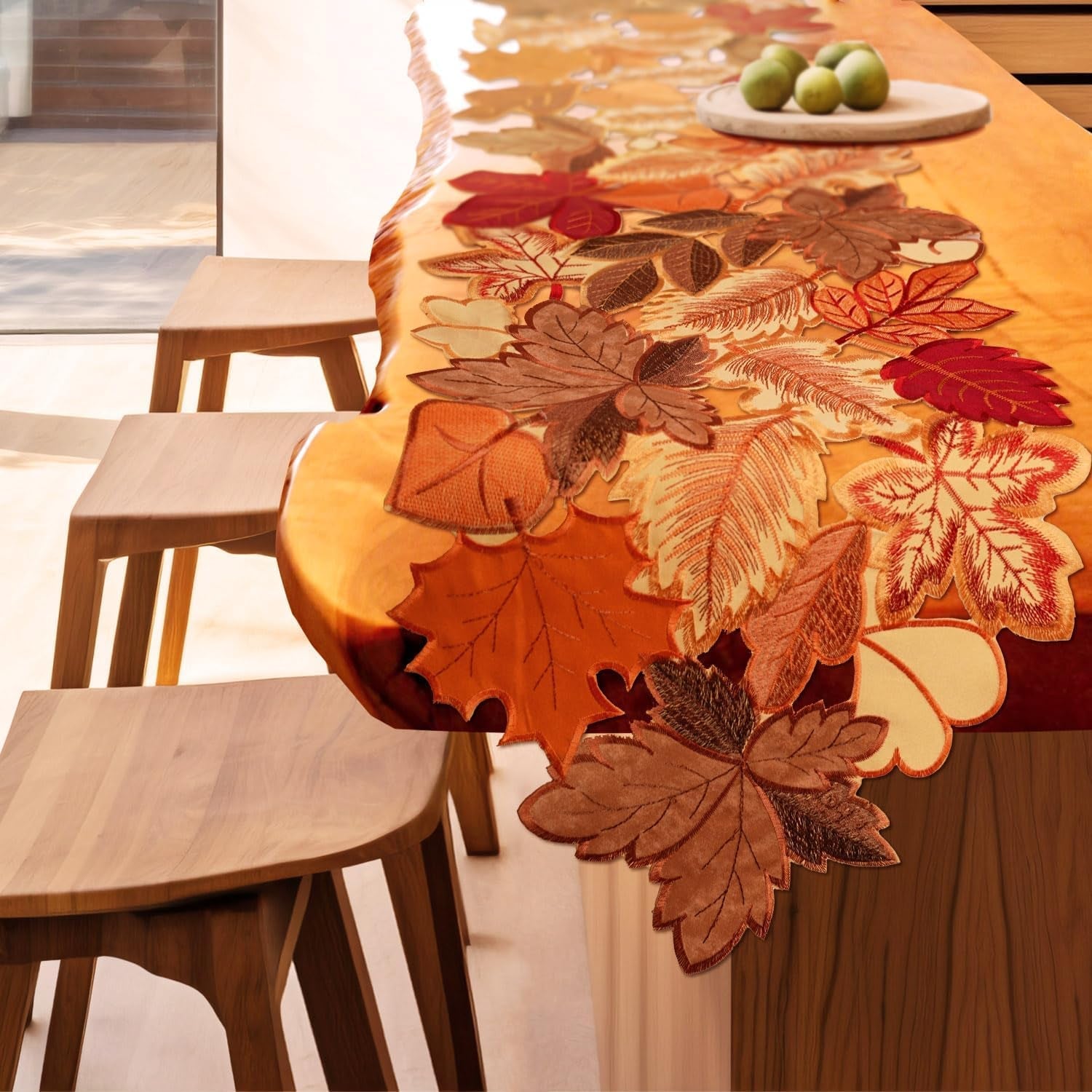 fall-table-runner-72-inches-long-autumn-maple-leaf-embroidered-runner