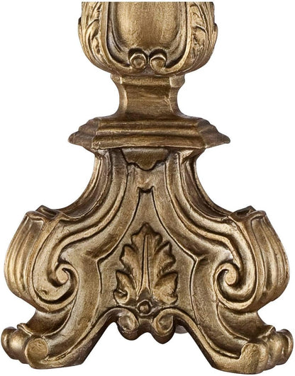 Dubois 37 1/4" Large Table Lamp Crystal Gold Spray Console Antique6