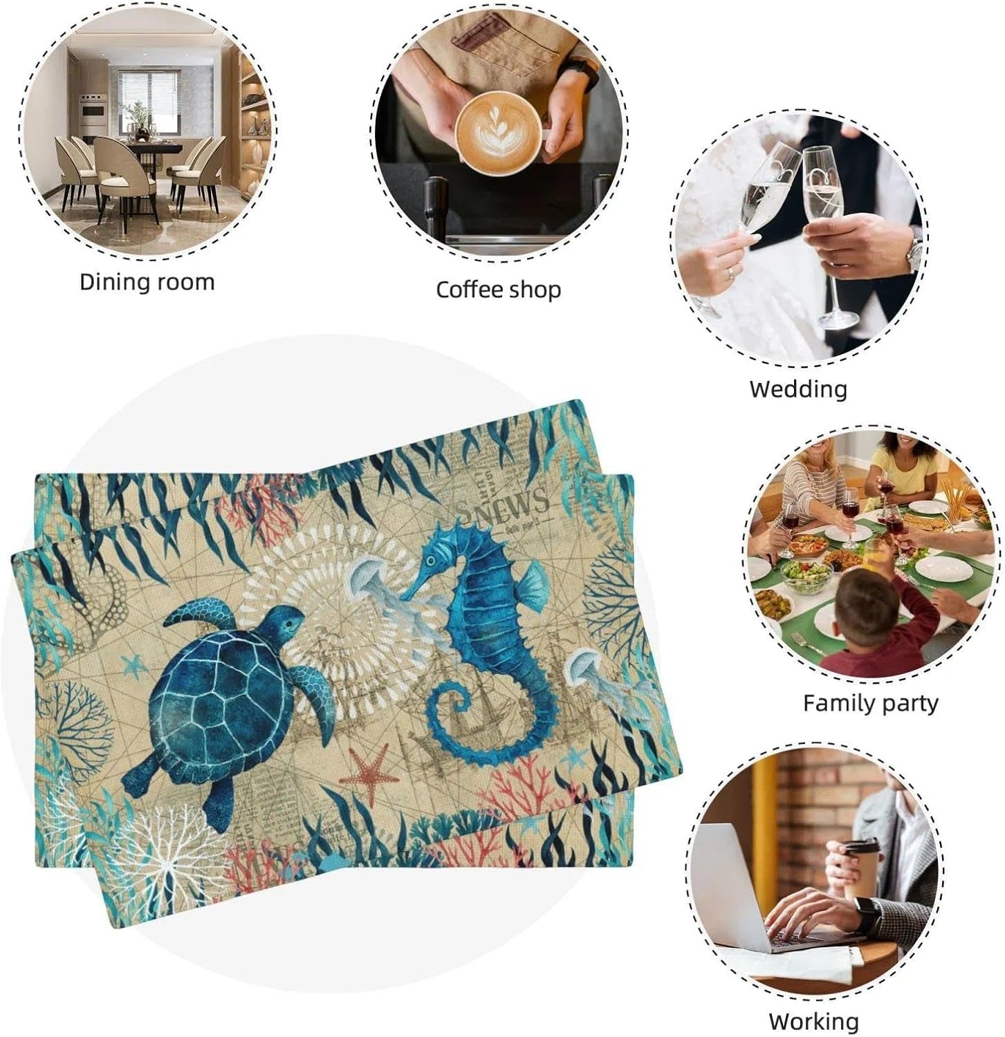 nautical-placemats-set-of-4-ocean-coast-beach-theme-washable-non-slip-heat-resistant-place-mats-sea-turtle-seahorse-summer-linen-decoration-dinner-mat-for-kitchen-dinner-party-decor
