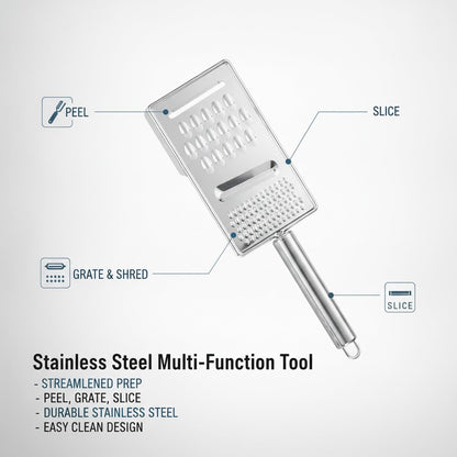 Stainless Steel Vegetable Peeler and Grater, Multi-Function Handheld Tool for Peeling, Slicing, and Shredding (1 PC)5