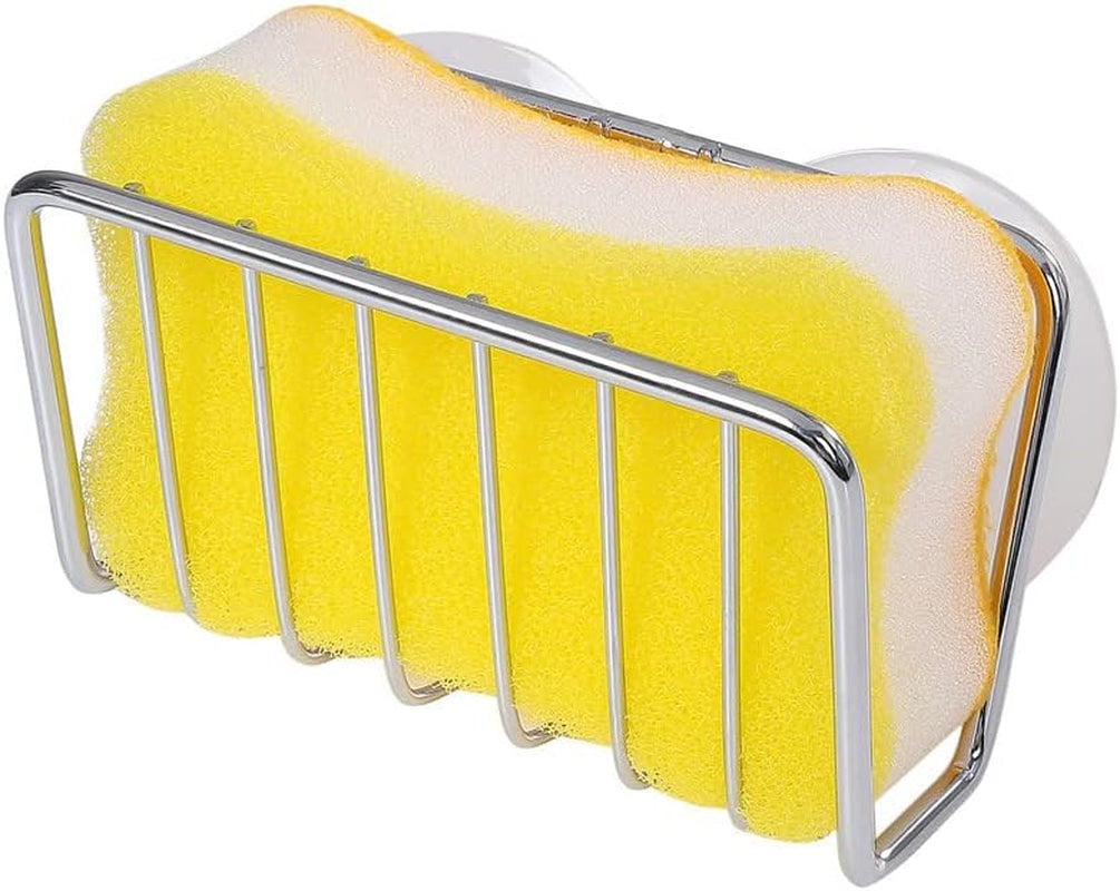 sponge-holder-for-kitchen-sink-stainless-steel-suction-cup-sponge-caddy-silver