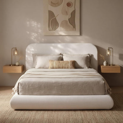 Airframe Bread Queen Curved Cloud Platform Bed Frame1