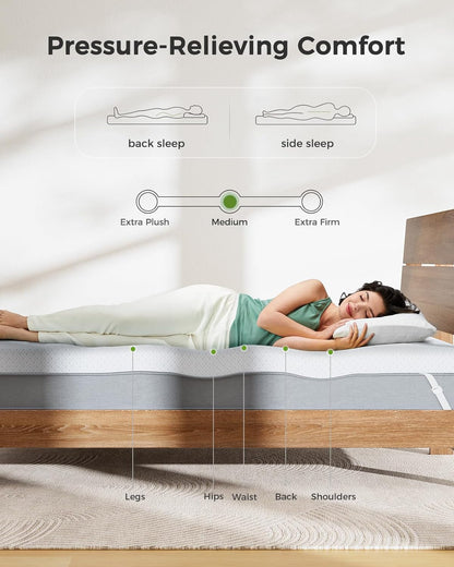 Twin XL Mattress Topper - 3 Inch Cooling Memory Foam Mattress Pad Made with Certipur-Us® Certified Foam, Bed Topper with Bamboo Cover,Removable & Washable & Non-Slip2