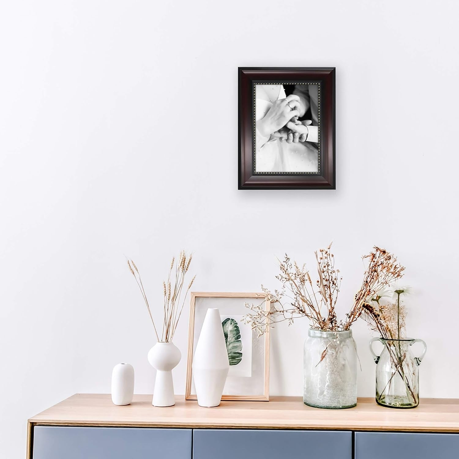 5x7-picture-frames-real-glass-display-photos-for-wall-or-tabletop-mahogany-with-gold-beads-2-pack