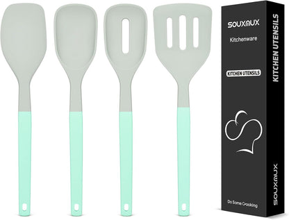 4-Pack Silicone Spatula Set, 600°F Heat Resistant, Ergonomic Grip1