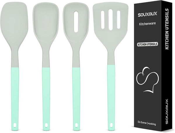 4-Pack Silicone Spatula Set, 600°F Heat Resistant, Ergonomic Grip1