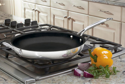 722-30HNS Chef'S Classic Stainless Nonstick 12-Inch Open Skillet with Helper Handle2