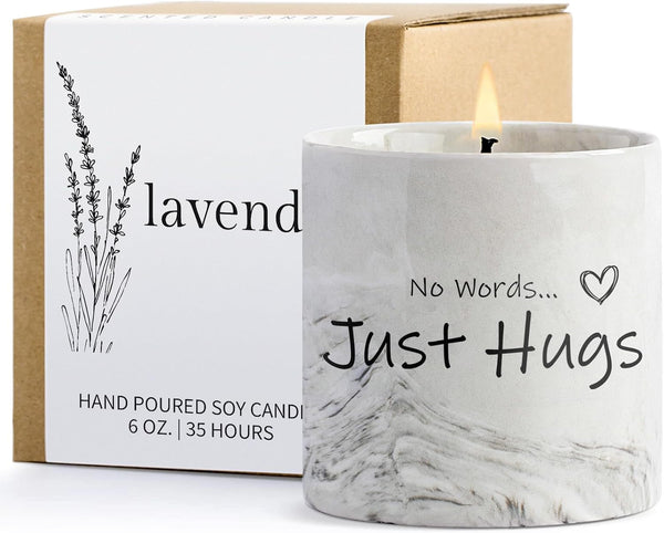Sympathy Gifts for Loss of Loved One - Bereavement Gift for Loss of Mother Child Thinking of You Gift for Women Hug Candle Grief Present Cheer up Gifts for after Surgery Condolence Get Well Soon1