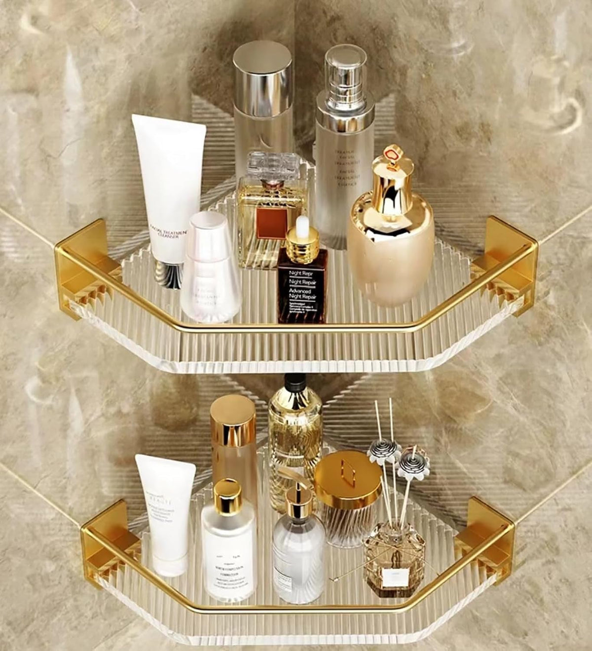 shower-corner-caddy-with-hooks-2-pack-luxury-organizer-with-upgraded-adhesive-system-for-bathroom-kitchen-balcony-floating-shower-wall-shelf-bath-basket-rack-heavy-duty-2-pack-gold-acrylic