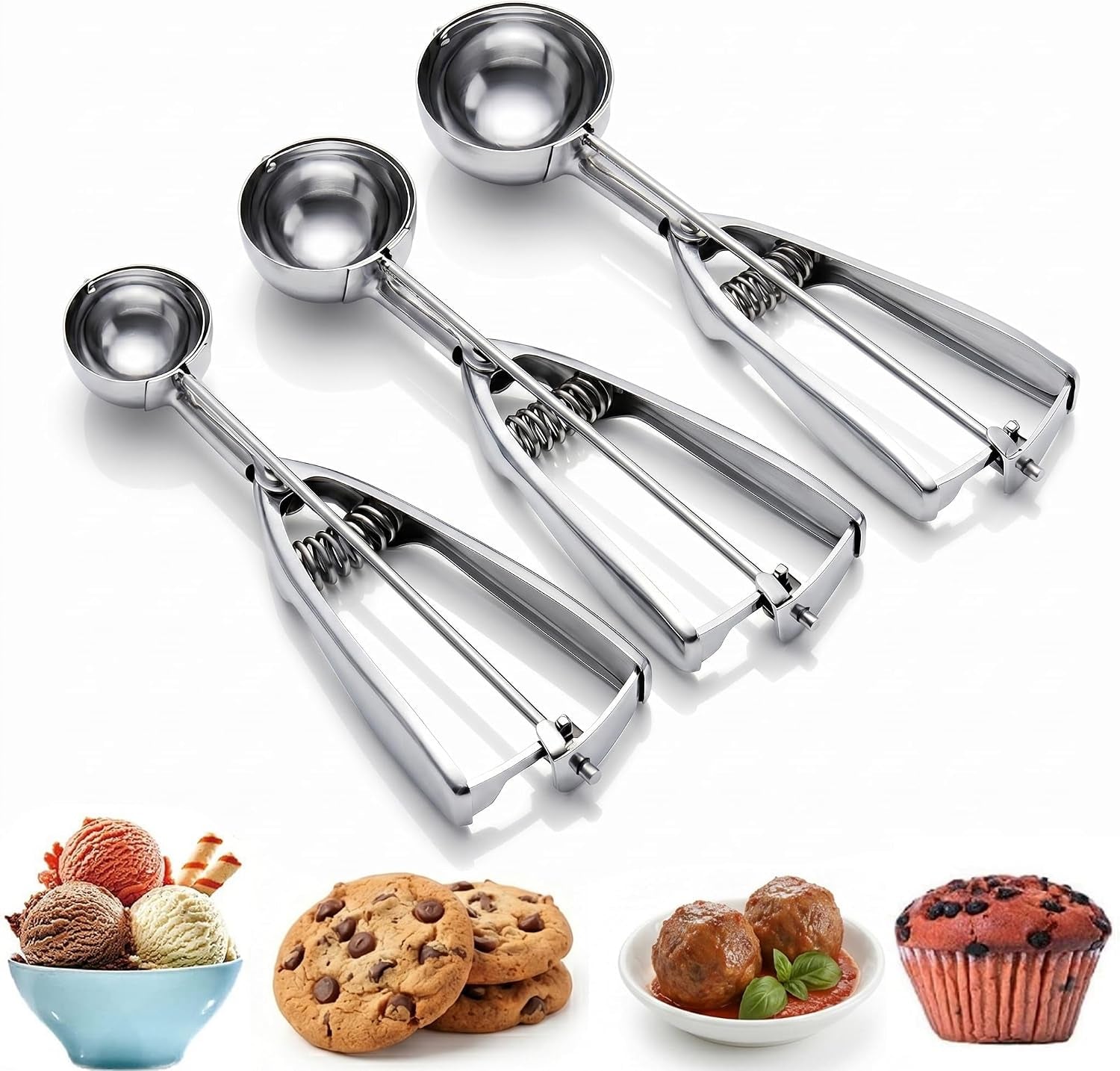 ice-cream-scoop-3pcs-cookie-scoop-set-stainless-steel-ice-cream-scooper-with-trigger-release-large-medium-small-cookie-scooper-for-baking-cookie-scoops-for-baking-set-of-3-with-cookie-dough-scoop