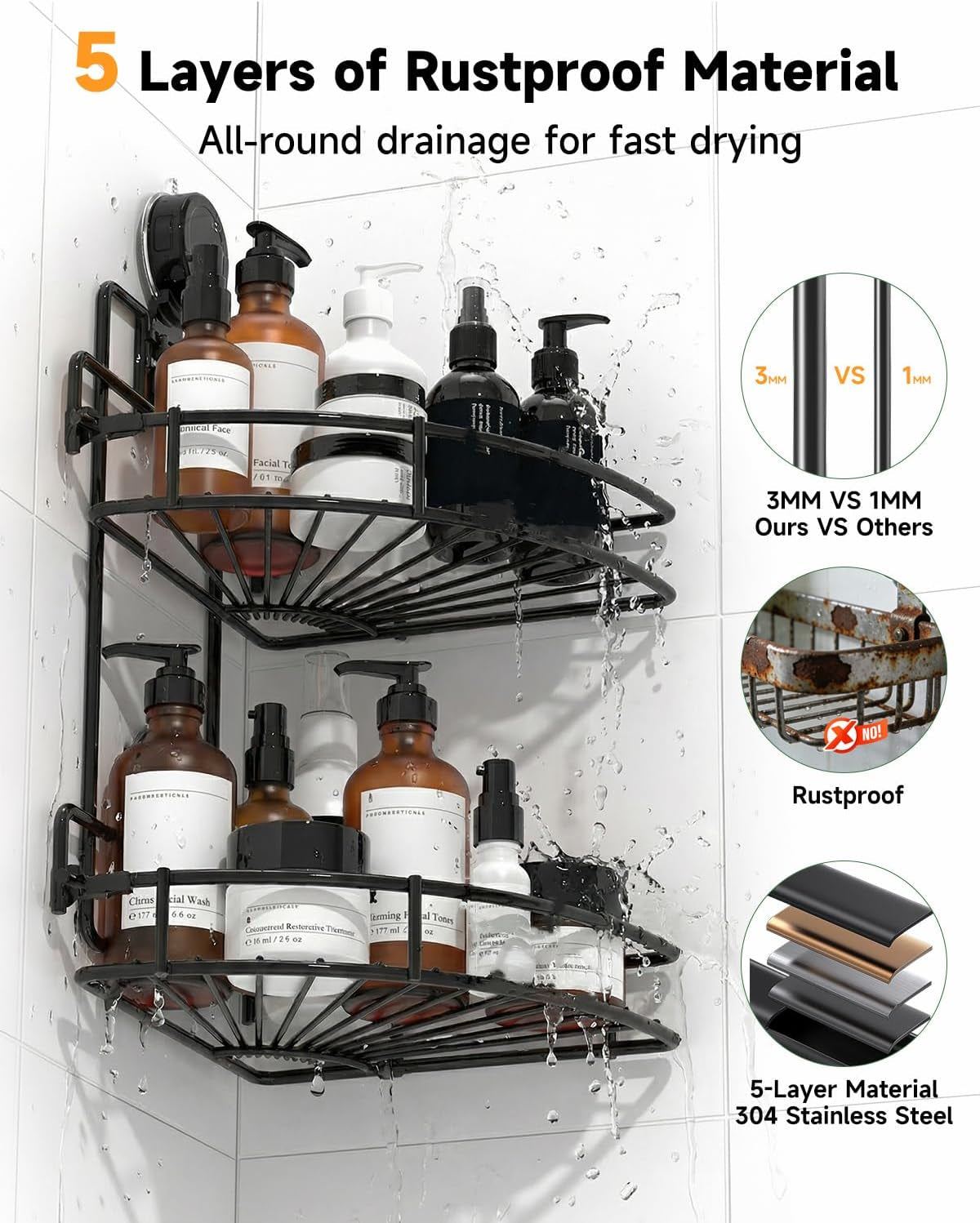shower-caddy-suction-cup-2-pack-suction-shower-shelf-black