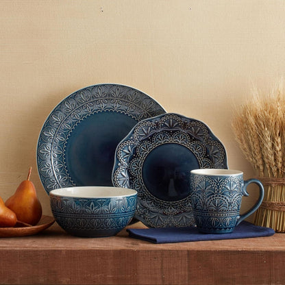 Havana Dinnerware Set (16 Piece), Blue2