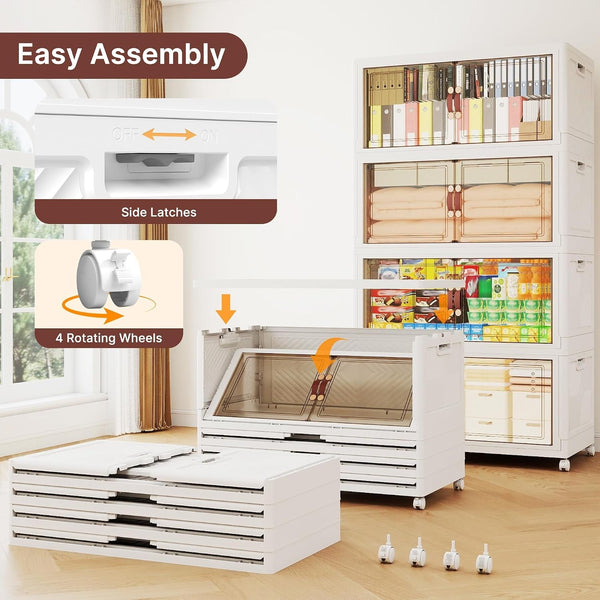 1288QT Extra Large Stackable Storage Bins with Lids & Wheels6