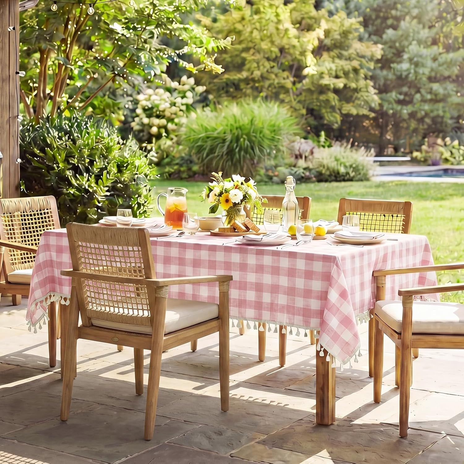 pink-gingham-tablecloth-rectangle-outdoor-linen-cotton-checkered-table-cloth-with-tassel-heavy-duty-wrinkle-free-buffalo-plaid-table-cover-for-kitchen-dining-home-party-55-x-84-inch