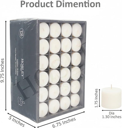 Unscented White Votive Candles, 72-Pack – Clean-Burning, Long-Lasting 10-12 Hour Burn – Ideal for Weddings, Home Décor, Spa, Events – Bulk Value for Versatile Use4