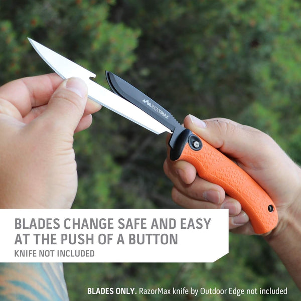 3.5" Razorsafe Replacement 5.0" Boning/Fillet Knife Blades - 6 Pieces plus Blade Storage Box5