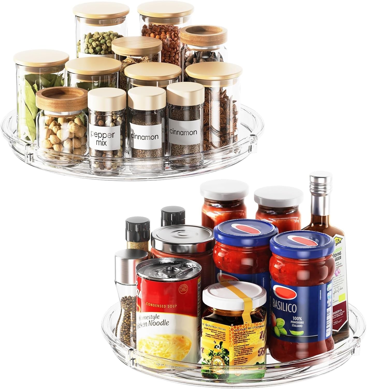 2-pack-lazy-susan-organizer-9-inch-lazy-susan-turntable-for-cabinet-rotating-spice-organization-for-cabinet-kitchen-table-top-countertop-pantry-fridge-organizers-and-storage-clear