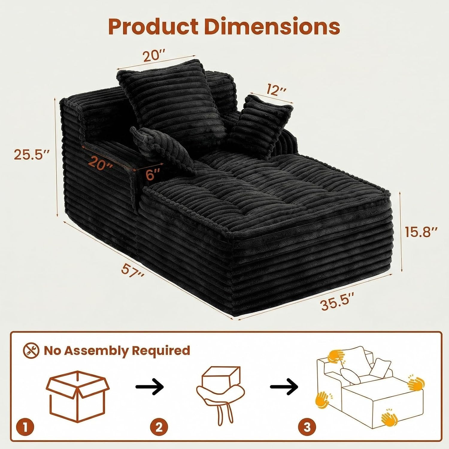 57-boneless-chaise-lounge-chair-indoor-corduroy-small-sleeper-sofa-bed-with-3-pillows-wide-armrest-fluffy-comfy-chase-lounge-indoor-compression-boneless-couch-for-living-room